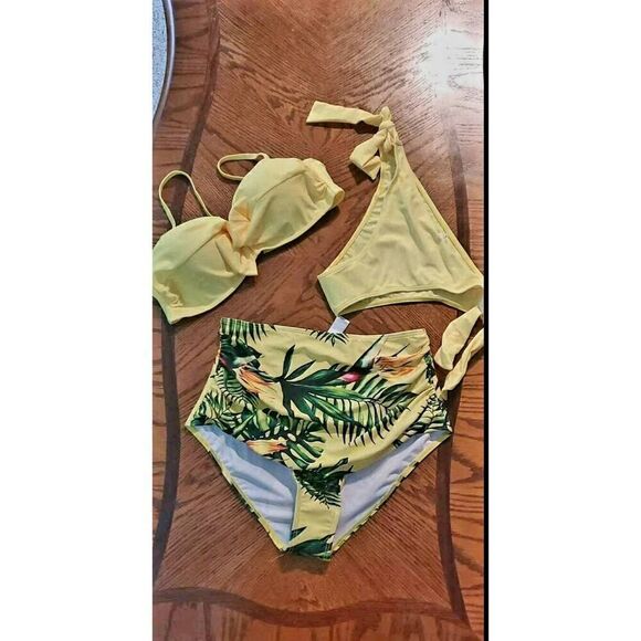 NWT PEDDNEY WOMENS 3 PIECE BIKINI SET - Picture 2 of 6